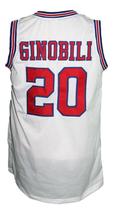 Manu Ginobili #20 Dallas Chaps Retro Basketball Jersey New Sewn White Any Size image 2