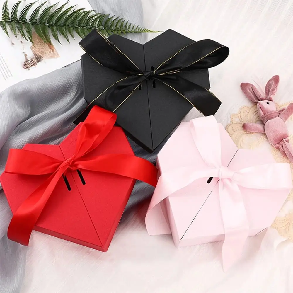 Heart Shaped Gifts Box Gifts Double Door Florist Box Gift Case Valentine... - €14,00 EUR+