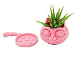 Whimsical Cat Planter Pot for Indoor Plants and Succulents | 2 Parts - £10.22 GBP