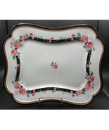 Arita Victoria&#39;s Garden Gear Porcelain Serving Platter Tray 15&quot; Gold Tri... - £38.93 GBP