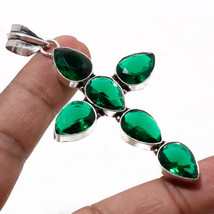 Chrome Diopside Pear Shape Handmade Christmas Gift Pendant Jewelry 3.20&quot; SA 333 - £3.69 GBP