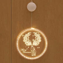 Christmas Decoration Light LED Holiday 3D Hanging Lamp, Power:Battery(Elk) - $11.99