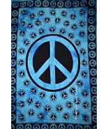 Traditional Jaipur Tie Dye Peace Symbol Wall Art Posters, Cotton Wall De... - £9.37 GBP