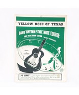 Yellow Rose of Texas Guitar Sheet Music Oahu Rhythm Style Note Course 15PG - $15.83