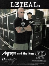 Anthrax Scott Ian Paul Crook 2001 Randall XL Series ad guitar amp advertisement - £3.31 GBP
