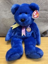 Vintage Ty 1999 Beanie Buddy Clubb the Teddy Bear Plush Stuffed Animal KG - £19.78 GBP