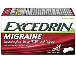 Excedrin Migraine Pain Reliever Caplets 24 ct (48 Total) Lot of 2 - £14.15 GBP