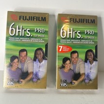 Fujifilm Premium 2 Pack Grade 6 Hrs. Pro EP mode T-120 VHS Tape NIB - £9.30 GBP