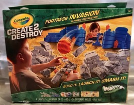 Crayola Create 2 Destroy Fortress Invasion ULTIMATE DESTRUCTION ~  Smash... - $24.44
