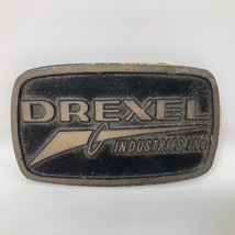 VTG Drexel Industries Inc Solid Brass Belt Buckle Provo Utah Dyna Distri... - $27.71