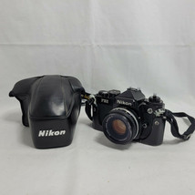 NIKON FE2 35mm Film Camera Nikkor Ai 50mm 1:1.8 Lens Series E w/ Case - £257.35 GBP