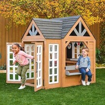Kidkraft Playhouse Play Kitchen Set Outdoor Modern Atrium Wooden Large Toy New ~ - £552.52 GBP