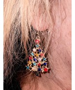 Colorful Christmas Tree Earrings - $277.76 MXN