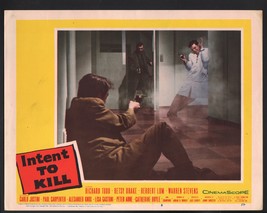 Intent to Kill Lobby Card- Richard Todd in a shootout. - £29.66 GBP