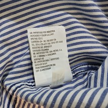 American Eagle Outfitters Classic Fit Men's Blue & White Stripes Shirt Sz Medium image 5