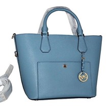 NWT Michael Kors Greenwich Large Saffiano Leather Satchel Shoulder Grab ... - £147.95 GBP