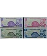 4 Notes from Banco Central de Nicaragua - £4.67 GBP