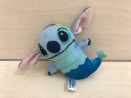 Disney Stitch Aquarius Plush Doll Keychain. Zodiac Theme. Pretty, Rare - $15.00