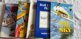 Lot De 5 Livres D&#39;Humour D&#39;Aviation Pilot 4 Garth Wallace 1 Jim Lang Tous Signés - $63.55