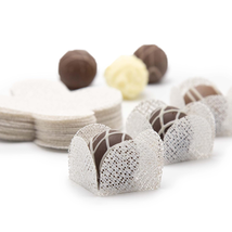 Square Truffle Cups - Pack of 30 (30 Liners, White) - £20.49 GBP