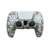 For PS5 Controller Grip Cover Silicone Gaming Accessories White Skulls D... - $7.59