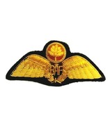 BANGLADESH AIR FORCE PILOT GOLD BULLION WIRE WING  EXCELLENT QUALITY CP ... - $17.50