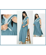 Attractive Pregnant / Maternity Women Kurti Gown Suit Easy baby Feeding ... - €29,93 EUR