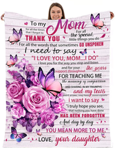 Mother&#39;s Day Gifts for Mom Women Her, To My Mom Blanket from Daughter, Mothers D - £33.39 GBP