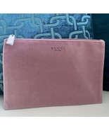 Gucci Beauty Dusty Rose Velvet Cosmetic Makeup Bag NEW VIP GIFT - $27.80