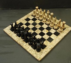 Handmade Marble Chess Set Indoor Adult Chess Game Marble Chess Board Han... - $220.00