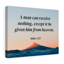  John 3:27 From Heaven Bible Verse Canvas Christian Wall Art Rea - £60.66 GBP+