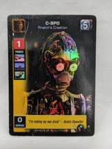 Star Wars Young Jedi CCG Foil C-3PO Trading Card Darth Maul F5 - $9.89