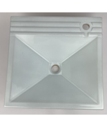 16&quot; Square VESSEL SINK Basin handmade Ceramic Bathroom Baby Blue Tint - $2,542.31 MXN