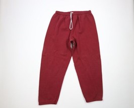Vintage 90s Streetwear Mens Size XL Faded Blank Sweatpants Red - £31.62 GBP