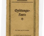 Quittungs Karte Receipt Card Stamps Germany 1921-22 Association Factory ... - £61.58 GBP