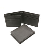Bifold Brown Genuine Leather Compact Wallet with Inner Flap - Scale Texture - $20.28 CAD