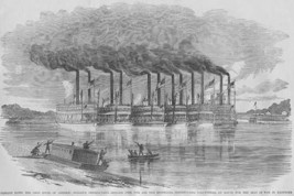 Six Steamboats Carry Federal Troops from Pennsylvania down the Ohio River to the - £17.32 GBP+