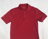 Antigua Youth Boys Polo Shirt Short Sleeve Solid Red Uniform School Size S - $9.85