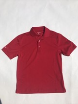 Antigua Youth Boys Polo Shirt Short Sleeve Solid Red Uniform School Size S - £7.84 GBP