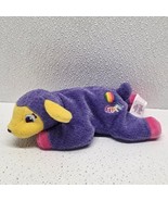 Vintage Lisa Frank April Purple Lamb Sheep Beanie Stuffed Animal Beanbag... - $475.57 MXN