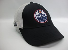 Edmonton Oilers Broken Bill NHL Hockey Bud Light Beer Hat Snapback Trucker Cap - £15.73 GBP