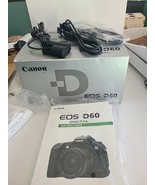 Canon EOS D60 Camera BOX ONLY with manual and 3 OEM cables, CDs cords cable - $23.36