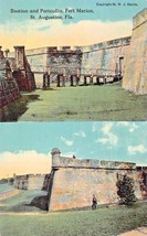 S.Augustine Florida ~ Fort Marion-Bastion &amp; Saracinesca ~ 1910s Cartolina - £8.01 GBP