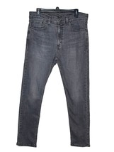 Levi&#39;s 510 Men&#39;s Jeans Slim Skinny Dark Wash Denim Pocket Mid-Rise Gray 34X31 - £21.35 GBP