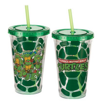 Teenage Mutant Ninja Turtles Group Image 18 oz. Acrylic Travel Cup, NEW UNUSED - £9.93 GBP