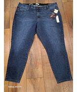 NWT Ava &amp; Viv Women's Plus Size 22 Mid-Rise Skinny Jeans Dark Blue Denim... - $25.99