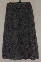 Excellent Womens Cato Woman Black Squiggly Print Lined Pull On Skirt Size 14/16W - £24.42 GBP