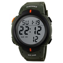 SKMEI Outdoor Sport Watch Men Big Dial Fashion Simple Watches Calendar PU Strap  - £46.88 GBP