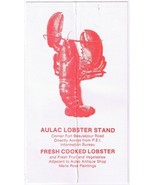 Advertising Card Aulac Lobster Stand Near PEI Information Bureau - $95.11 MXN