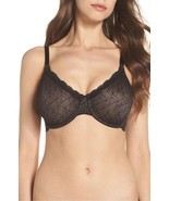 Wacoal 855295 Vivid Encounter Convertible Lace-Trim Bra  Sz 32DD Black - $537.54 MXN